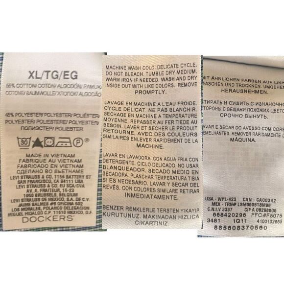 Dockers Men’s Button Down Collared Shirt Sz XL - Picture 9 of 12